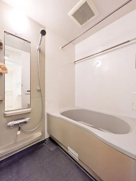 Kojimachi Residence - Interior - ["Flooring", "Floor", "Plumbing fixture"]