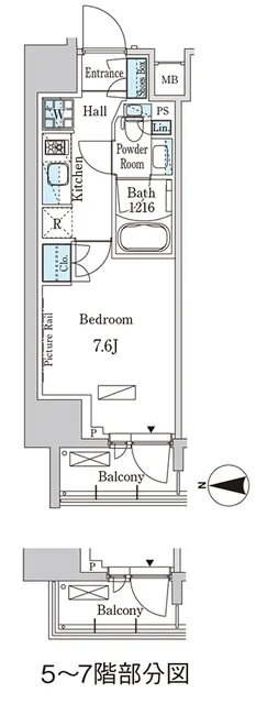 Park Axis Iriya - Floor Plan - []