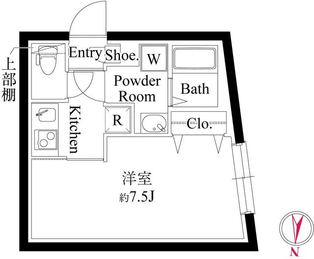 Goodenough Nakano Shinbashi - Floor Plan - ["White", "Diagram", "Plan"]