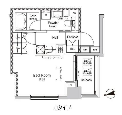 Proud Flat Monzennakacho V - Floor Plan - ["Schematic", "Rectangle", "Font"]