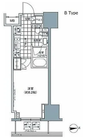 Park Habio Ueno 3-Chome - Floor Plan - ["Schematic", "Rectangle", "Parallel"]