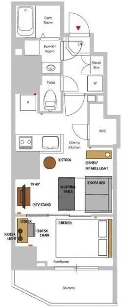 Hmlet Nishi-Shinjuku II - Floor Plan - []