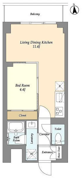 Comforia Takenotsuka East - Floor Plan - ["White", "Floor plan", "Plan"]