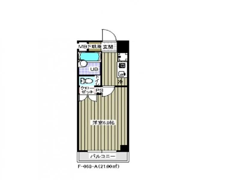 Residia Kiba - Floor Plan - ["Apartment", "Floor", "Tile Flooring"]