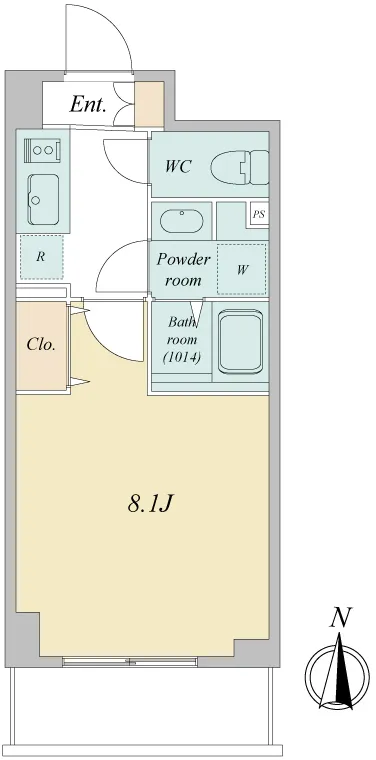 Primal Musashino - Floor Plan - ["Tile Flooring"]