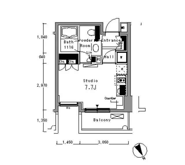 Park Axis Asakusabashi - Floor Plan - ["Floor plan", "Plan", "Diagram"]