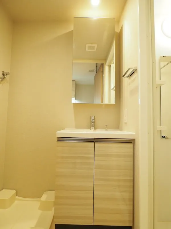 Cross Residence Iidabashi - Interior - ["Sink", "Tap", "Bathroom cabinet"]