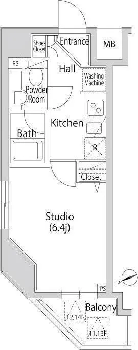 Casa Splendid Toranomon Est - Floor Plan - []