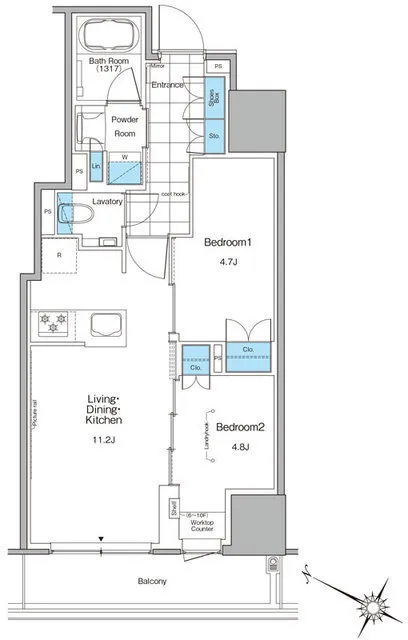Lefon Progre Kita-Shinjuku - Floor Plan - ["Diagram", "Floor plan", "Plan"]
