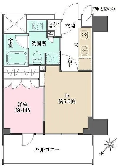 The Park Ones Sangenjaya - Floor Plan - ["Rectangle", "Font", "Parallel"]