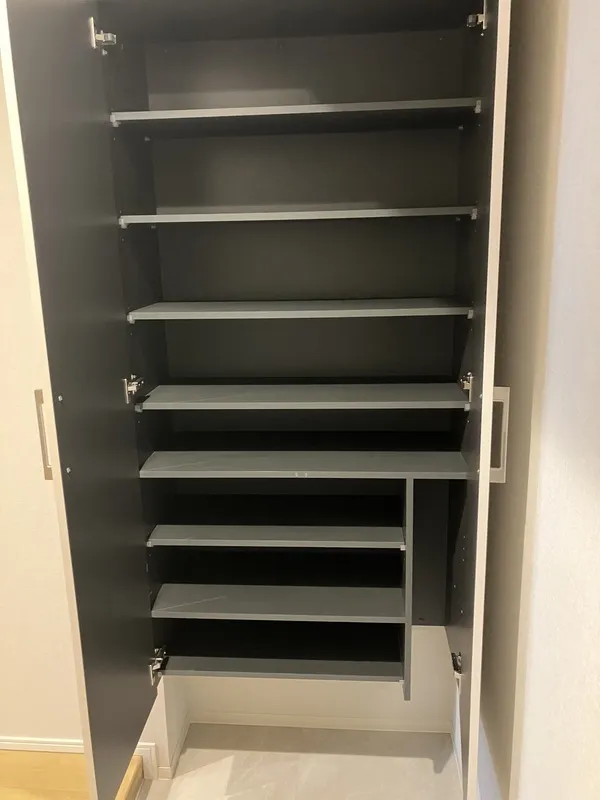 Residence - Asakusa Kuramae - Interior - ["Flooring", "Shelving", "Cupboard"]