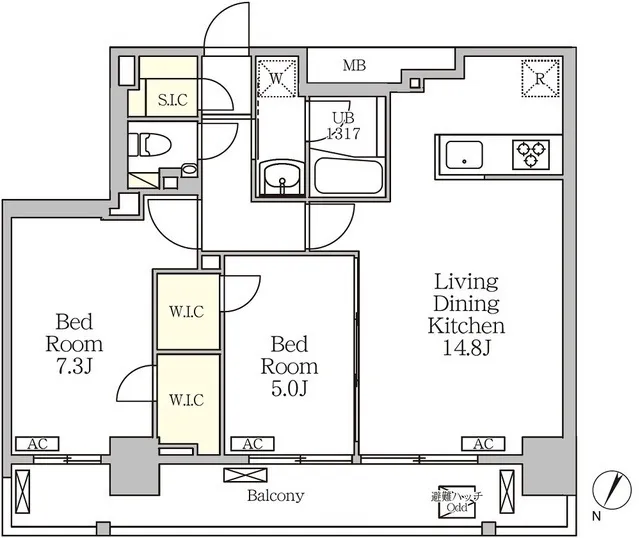 Geoent Shirokanedai - Floor Plan - ["Plan", "Diagram", "Floor plan"]
