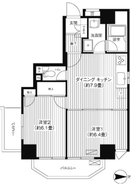 Cosmo Lead Nishi-Nippori - Floor Plan - ["Apartment", "Tile Flooring"]