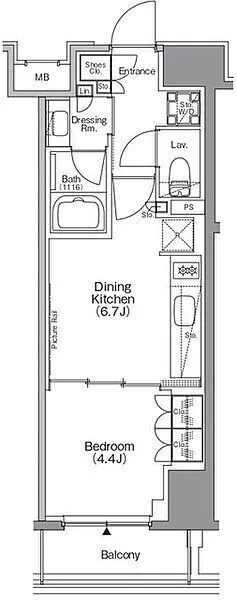The Park Habio Honjo Azumabashi - Floor Plan - []