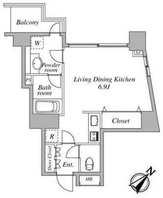 Central Crib Roppongi III - Floor Plan - ["Diagram", "Plan", "Floor plan"]