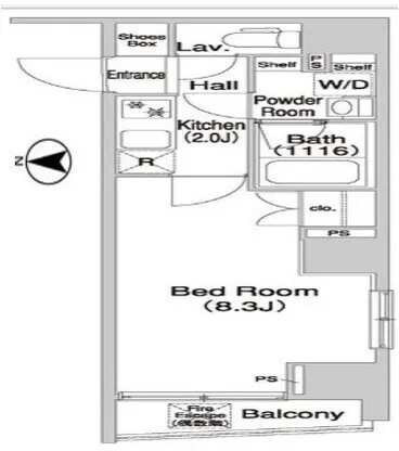 Comforia Oshiage - Floor Plan - ["White"]