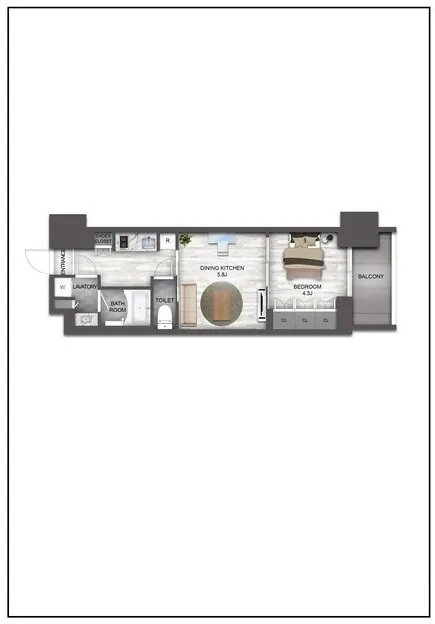 Season Flats Omorinishi - Interior - ["Floor", "Bedroom", "Bed"]