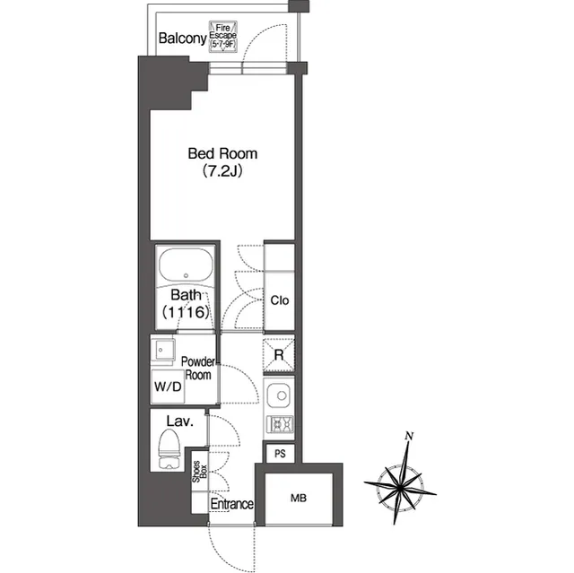 Milia Residence Hiroo - Floor Plan - ["Parallel", "Font", "Rectangle"]