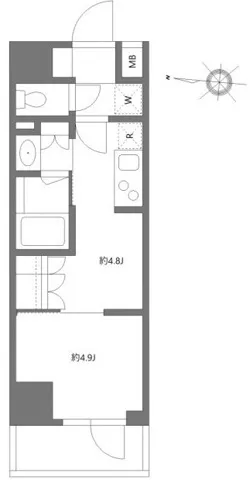 Grand Paseo Kiyosumi Shirakawa II - Floor Plan - ["White"]