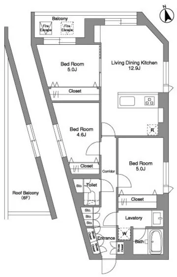 Stilio Sakurashinmachi - Floor Plan - ["White", "Map", "Plan"]