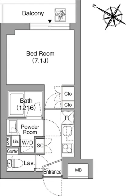 ORSUS Togoshi Ginza - Floor Plan - ["Rectangle", "Font", "Parallel"]