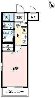 Mynavi STAY Higashioi - Floor Plan - ["Apartment", "Tile Flooring"]