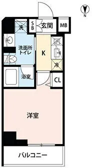 Mynavi STAY Hon-Haneda - Floor Plan - ["Apartment", "Tile Flooring"]