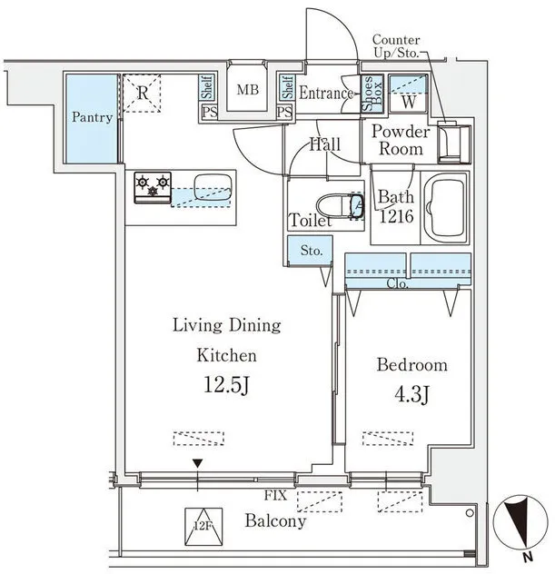Clarity Asakusa - Floor Plan - ["Diagram", "Plan", "Floor plan"]