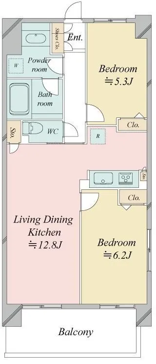 Residia Minamisenju - Floor Plan - ["Floor plan", "Technical drawing", "Plan"]