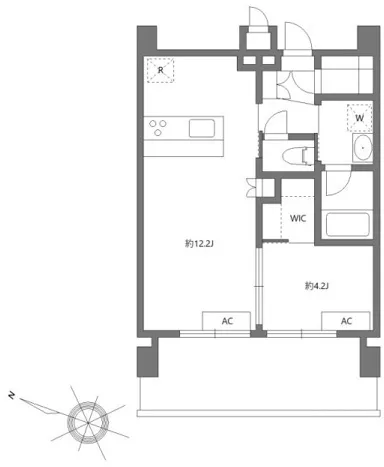 Asyl Court Ikegami - Floor Plan - ["White", "Technical drawing", "Diagram"]