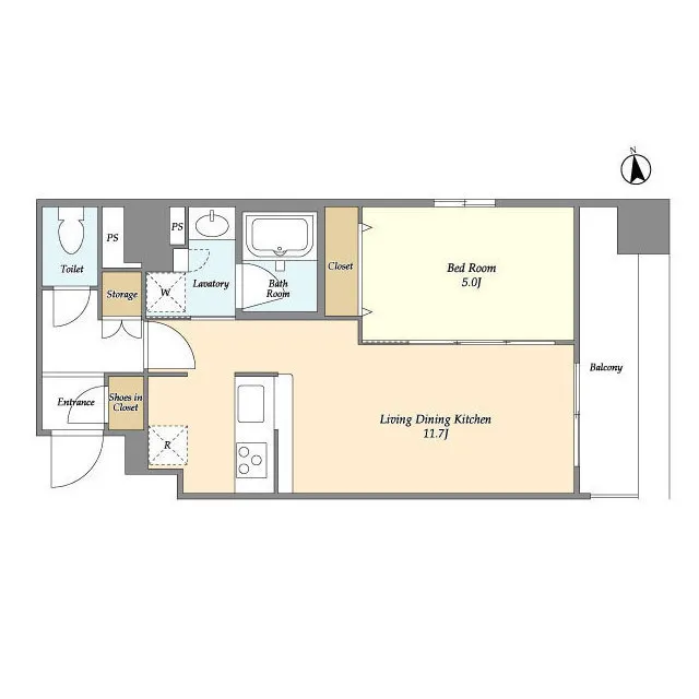 La Douceur Akihabara - Floor Plan - ["Floor plan", "Plan", "Drawing"]