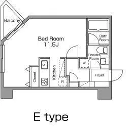 Residia Ebisu Minami - Floor Plan - ["Floor plan", "Diagram", "Plan"]