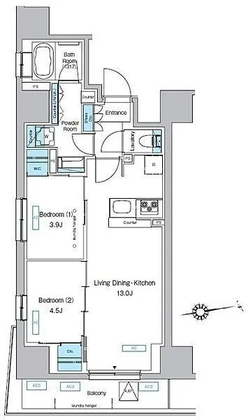 Predia Court Kita-Senju - Floor Plan - ["Diagram", "Floor plan"]