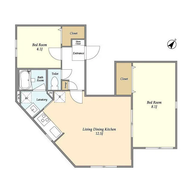 Villa Claire Bunkyo Koishikawa - Floor Plan - ["Font", "Slope", "Parallel"]