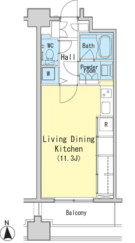 Residia Nishi Azabu - Floor Plan - ["Rectangle", "Schematic", "Font"]