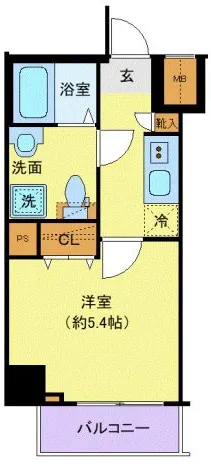 Crevista Oimachi - Floor Plan - ["Apartment", "Tile Flooring", "Geraniums"]