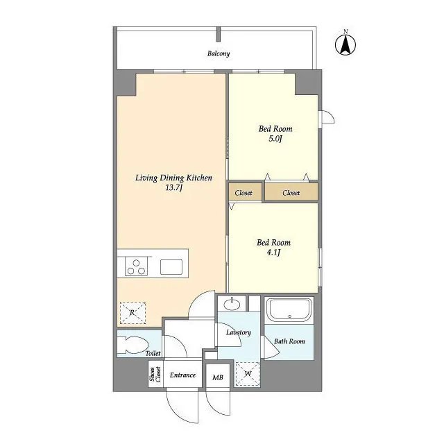 Gran Casa Minamisenju - Floor Plan - ["Rectangle", "Slope", "Parallel"]