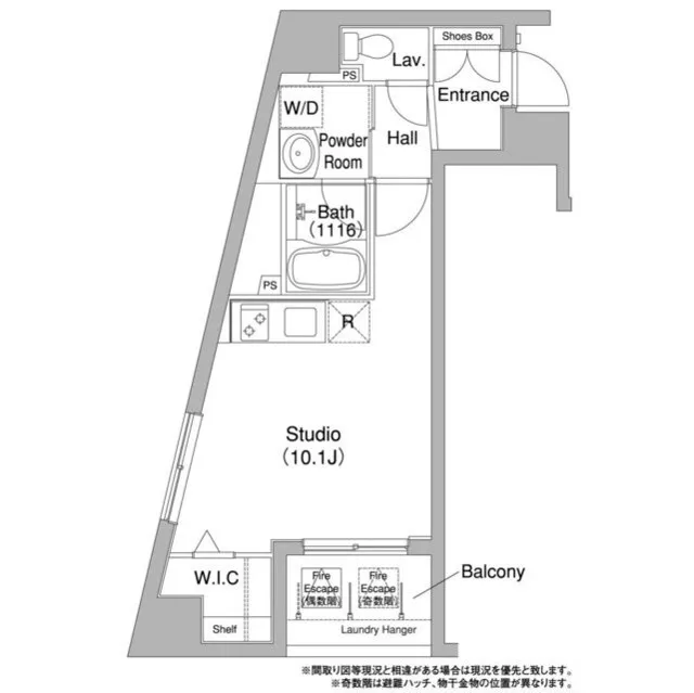 Comforia Ginza East - Floor Plan - ["Rectangle", "Slope", "Font"]