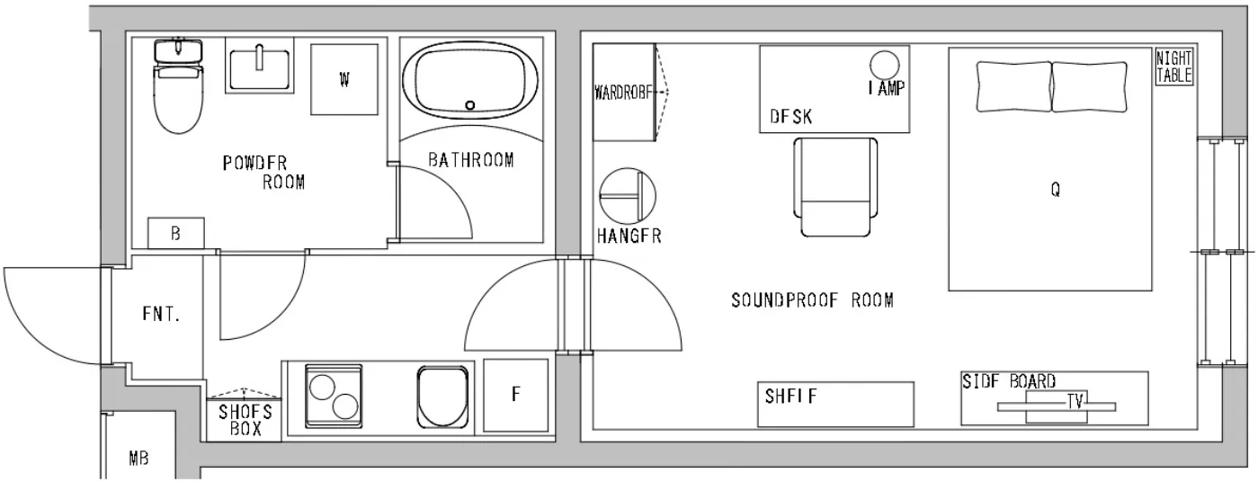Hmlet Shinjuku Kawadacho - Floor Plan - []