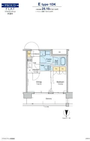 Proud Flat Nishikamata - Floor Plan - ["Diagram", "Design", "Floor plan"]