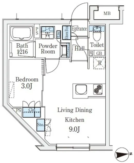 CREATIF Sakurashinmachi - Floor Plan - ["White", "Plan", "Diagram"]