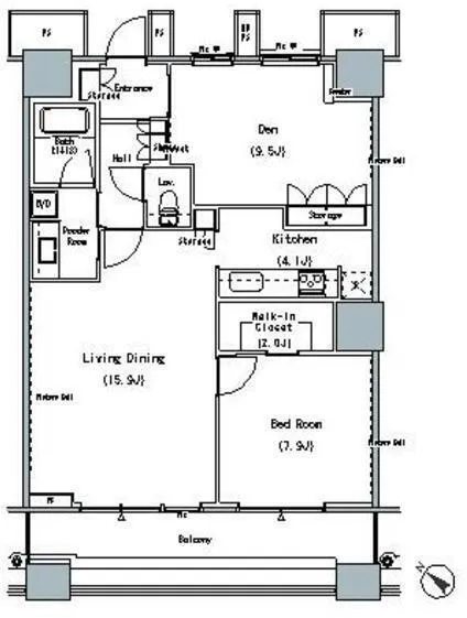 The Tokyo Towers Midtower - Floor Plan - ["White", "Diagram", "Plan"]