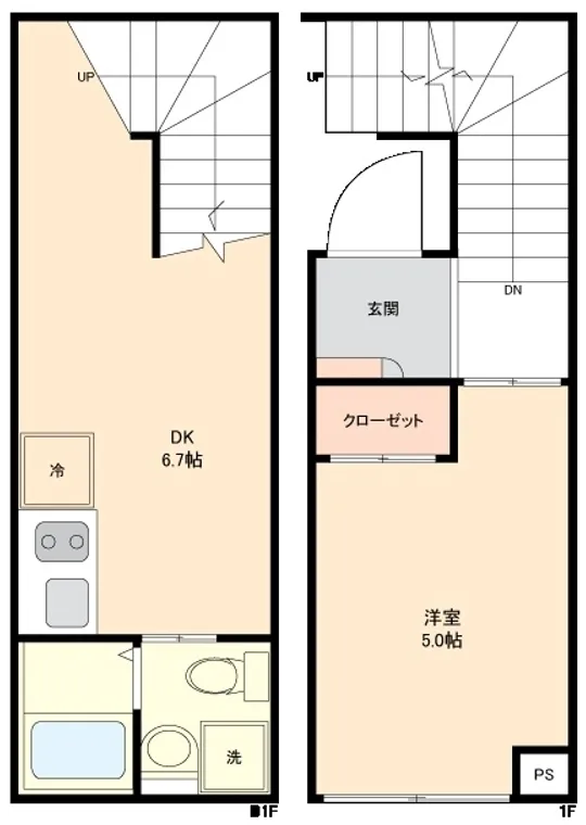 RSC Nishi-Waseda - Floor Plan - ["Stairs"]