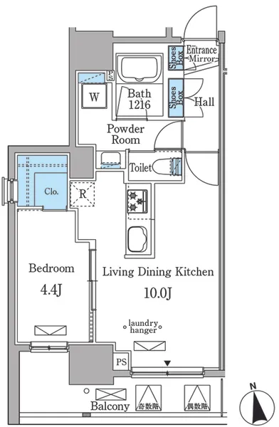 Milia Residence Shinjuku Gyoen - Floor Plan - ["Diagram", "Plan", "Floor plan"]