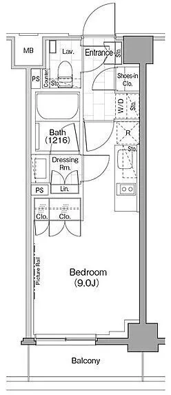 The Park Habio Shinjuku - Floor Plan - ["Font", "Rectangle", "Parallel"]