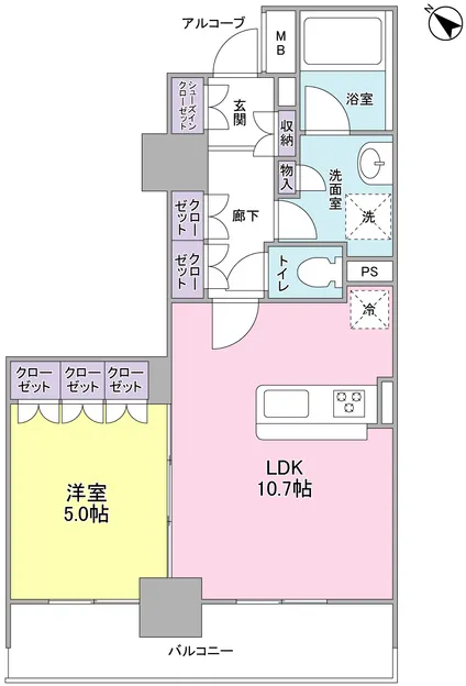 LaSante Gotanda - Floor Plan - ["Wood flooring", "Plan", "Floor plan"]