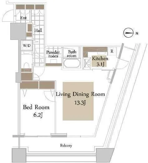 Concieria Nishi Shinjuku TOWER'S WEST - Floor Plan - ["Diagram", "Plan", "Floor plan"]
