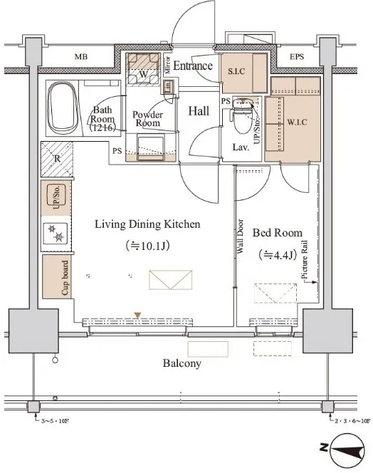 Blanchiesta Kiba - Floor Plan - ["White", "Diagram", "Plan"]