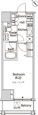 Casa Splendido Azabu Sendaizaka - Floor Plan - ["Rectangle", "Parallel", "Slope"]