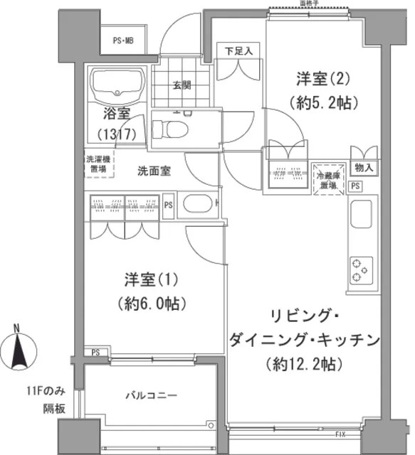 Edel Nerima - Floor Plan - ["White", "Black", "Rectangle"]